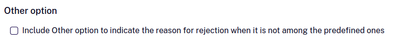 Other checkbox